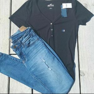 Sold Hollister jeans and top set womens